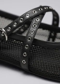 Fashion Mesh Ballet Lejligheder Kvinder Lejligheder