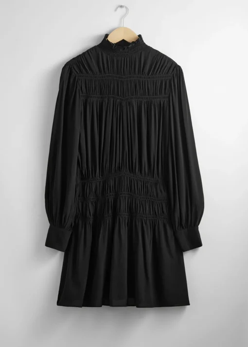 Fashion Minikjole Med Smockhals Kvinder Kjoler
