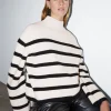Cheap Mock Neck Merino Jumper Kvinder Strik