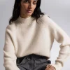 Hot Mock Neck Uld Jumper Kvinder Strik