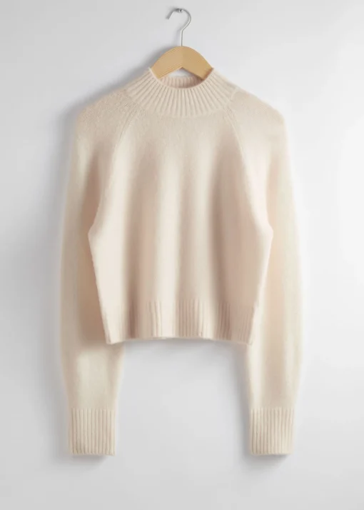 Hot Mock Neck Uld Jumper Kvinder Strik