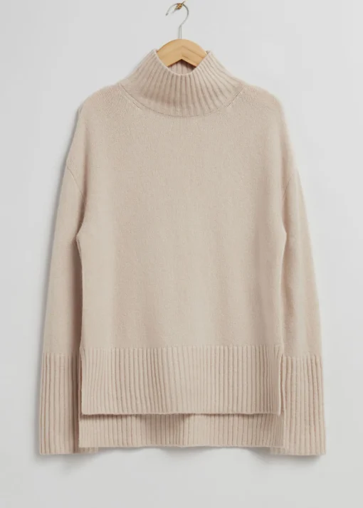 Shop Mock-Neck Striktroje Kvinder Strik