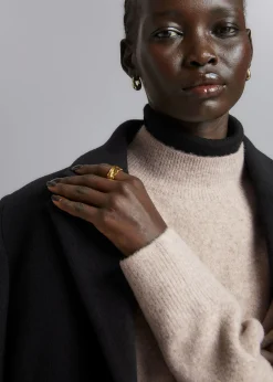 Shop Mock-Neck Sweater Kvinder Strik