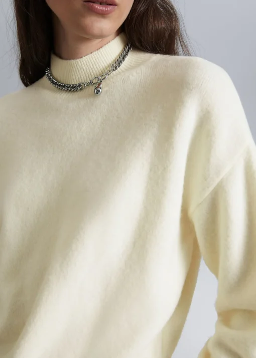 Hot Mock-Neck Sweater Kvinder Strik
