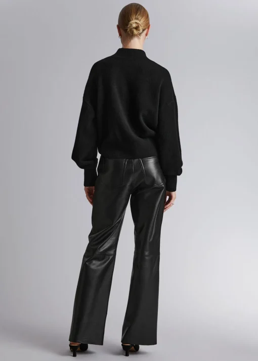 New Mock-Neck Sweater Kvinder Strik