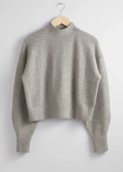 Clearance Mock-Neck Sweater Kvinder Strik