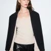 Best Sale Monteret Scoop-Neck Top Kvinder Toppe