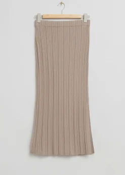 Best Sale Monteret Sideslids Maxi-Nederdel Kvinder Nederdele