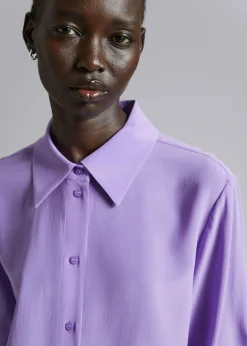 Outlet Mulberry Silkeskjorte Kvinder Bluser Og Skjorter