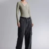 Store Off-Soulder Wrap Bodysuit Kvinder Toppe