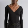 Store Off-Soulder Wrap Bodysuit Kvinder Toppe
