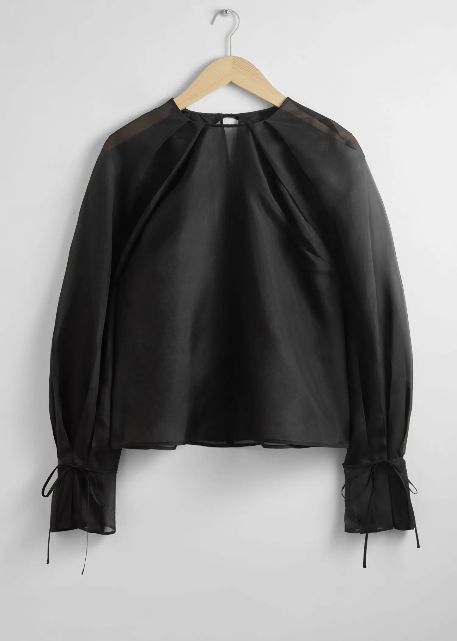 Best Organza Bluse I Gennemsigtig Silke Kvinder Bluser Og Skjorter