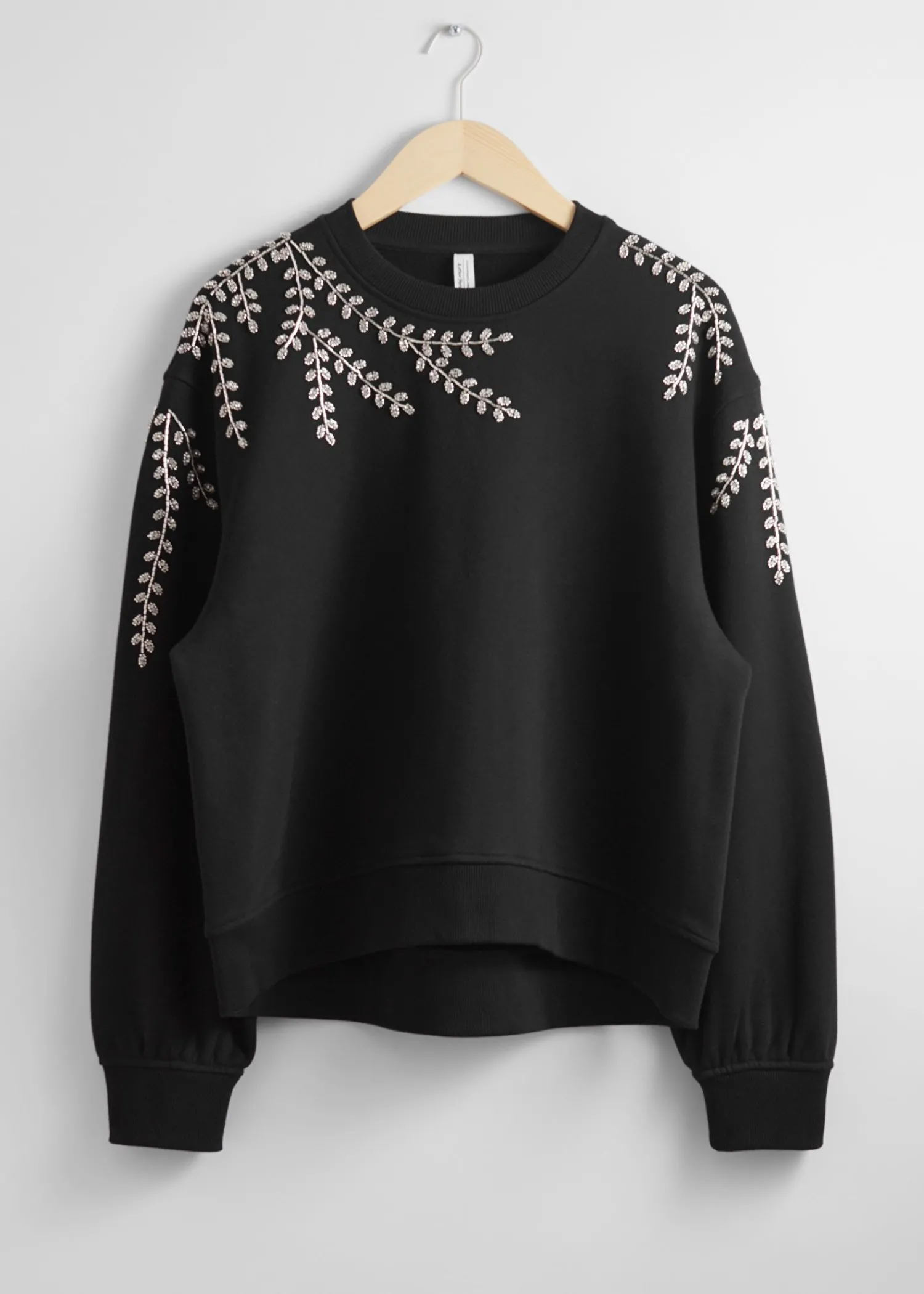Cheap Oversized Beaded Sweatshirt Kvinder Toppe