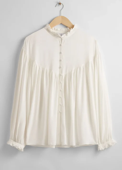 Fashion Oversized Flaesebluse Kvinder Bluser Og Skjorter