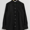 Best Sale Oversized Patch Pocket Skjorte Kvinder Bluser Og Skjorter