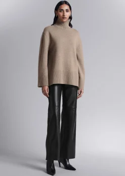 Shop Oversized Rullekrave Merino Troje Kvinder Strik