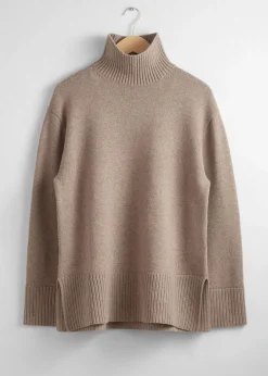 Shop Oversized Rullekrave Merino Troje Kvinder Strik