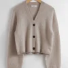 Clearance Oversized Strik Cardigan Kvinder Strik