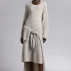 Discount Oversized Strik Midikjole Kvinder Kjoler