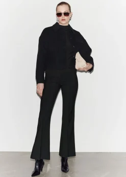 Sale Oversized Uld-Blandingsjakke Kvinder Frakker & Jakker