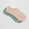 Shop 2-Pak Sparkly Sneaker Socks Kvinder Strømper Og Strømpebukser