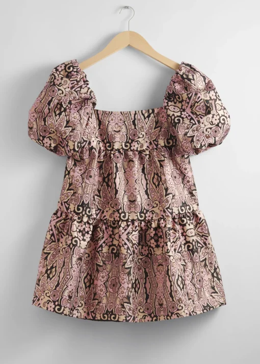 Cheap Puff Sleeve Mini Kjole Kvinder Kjoler