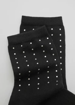 Discount Rhinestone Sokker Kvinder Strømper Og Strømpebukser