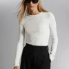 Store Ribbet Top Kvinder Toppe
