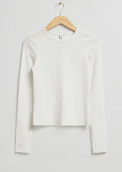 Store Ribbet Top Kvinder Toppe