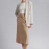 Flash Sale Ruched Midi-Nederdel Kvinder Nederdele
