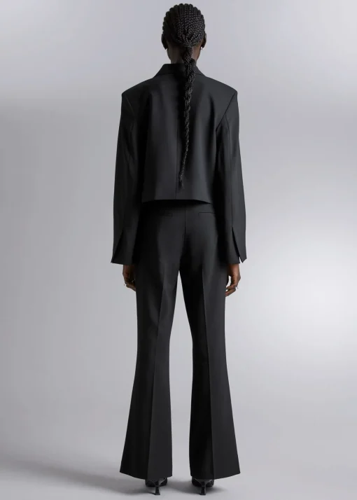 New Skraeddersyede Bootcut Bukser Kvinder Sæt Og Dragter