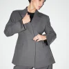 New Skraeddersyet Blazer Med Bred Skulder Kvinder Sæt Og Dragter