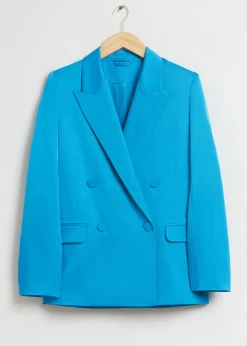 Fashion Skraeddersyet Dobbeltradet Blazer Kvinder Blazere