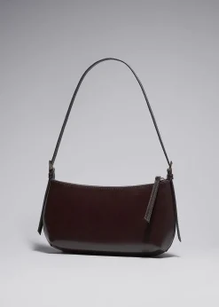 Store Skuldertaske I Blank Laeder Kvinder Tasker