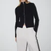 Online Slank Cardigan Med Lynlas Kvinder Strik