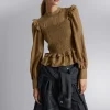 Shop Smocket Flaesebluse Kvinder Bluser Og Skjorter