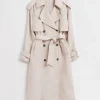 Cheap Storm Flap Trench Coat Af Hor Kvinder Frakker & Jakker