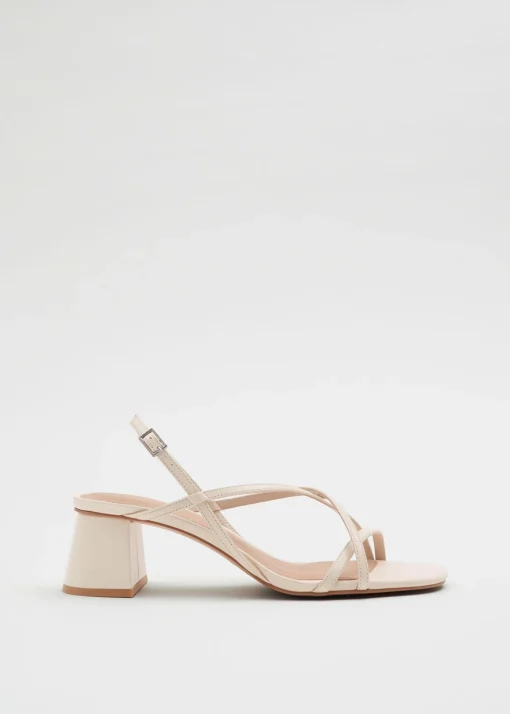 Fashion Strappy Laedersandaler Kvinder Sandaler Med Hael