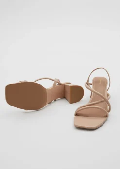 Hot Strappy Sandaler Med Blokhael Kvinder Sandaler Med Hael