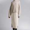 Sale Strikket Mock Neck Jumper Kvinder Strik