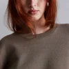 Discount Strikket Sweater Med Brede Aermer Kvinder Strik