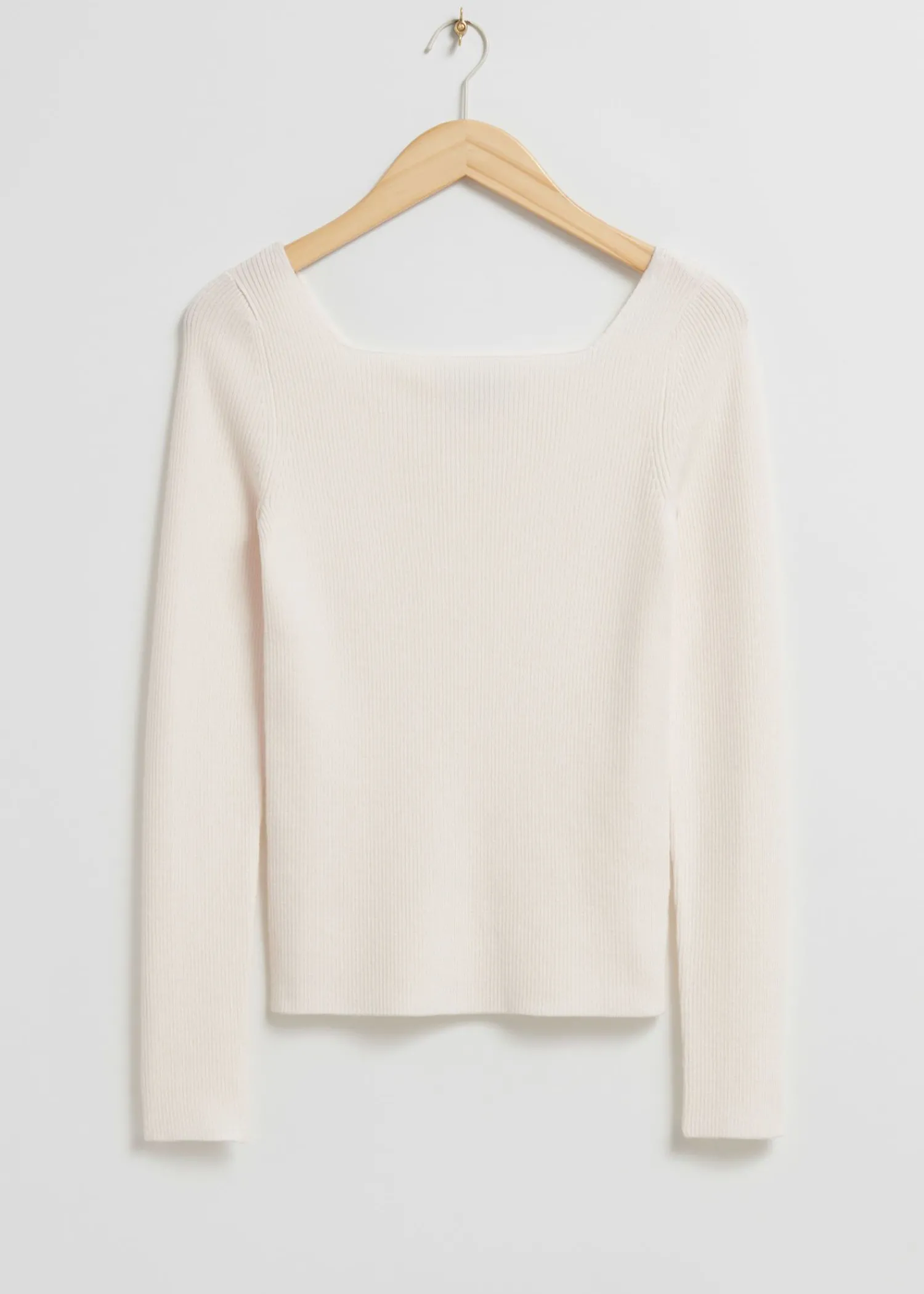 Shop Strikket Top Med Firkantet Hals Kvinder Strik