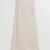 Flash Sale Stroplos Bustier Midi-Kjole Kvinder Kjoler