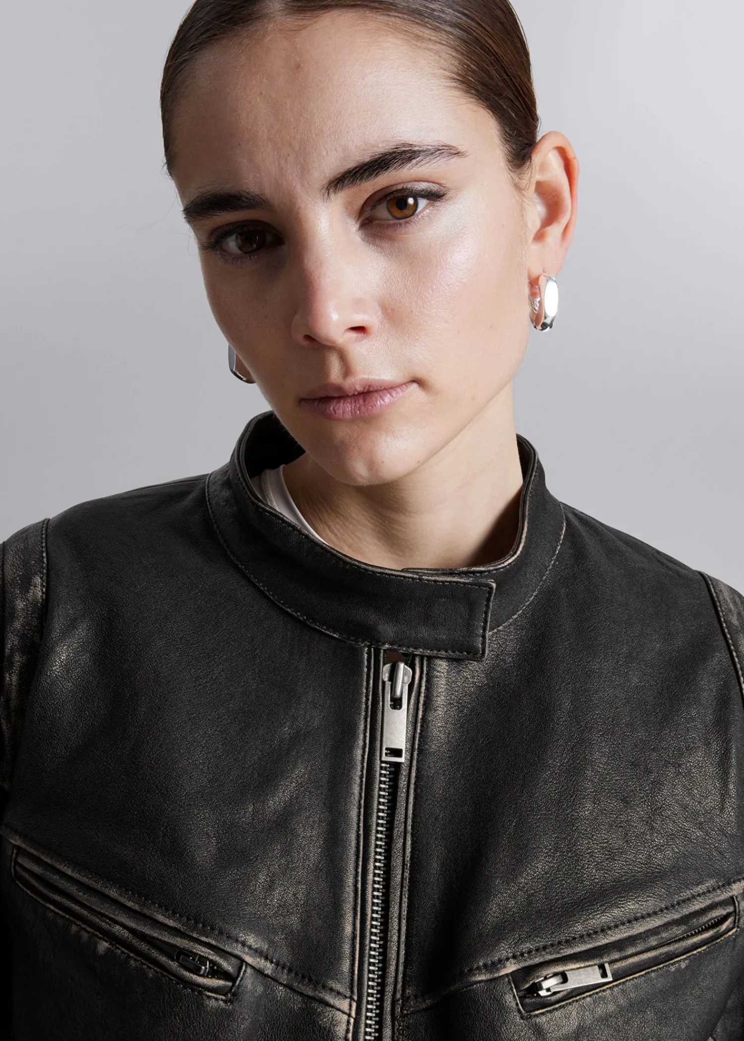 Flash Sale Syet Laederjakke Kvinder Denim