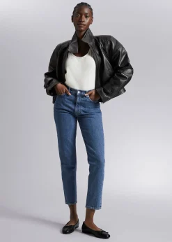 Outlet Tilspidsede Jeans Kvinder Jeans