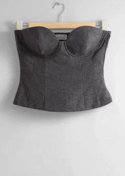Flash Sale Uld Korset Top Kvinder Sæt Og Dragter