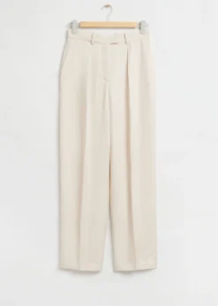 Discount Afslappede Skraeddersyede Plisserede Bukser Kvinder Sæt Og Dragter