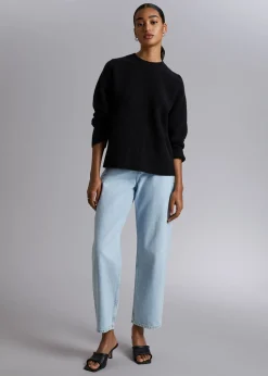 Online Afslappede Tilspidsede Jeans Kvinder Denim