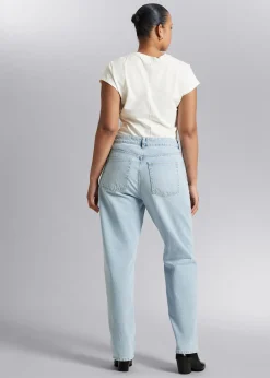 Online Afslappede Tilspidsede Jeans Kvinder Denim