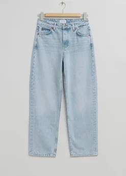 Online Afslappede Tilspidsede Jeans Kvinder Denim
